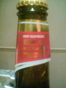 Castle Lager neck label right