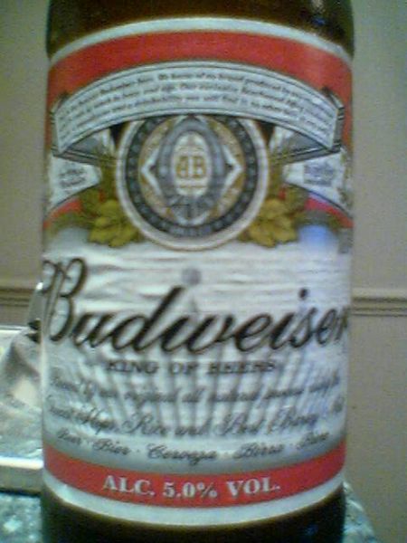 Budweiser front label